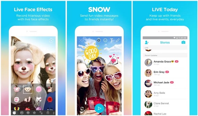 App Snow - sống động từng khung hình