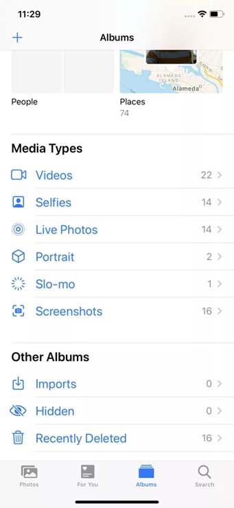 Toàn bộ ảnh chụp màn hình sẽ được lưu ở thư mục Screenshots trong ứng dụng Photo trên điện thoại