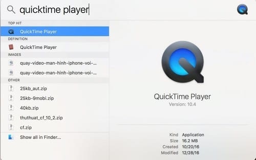Hướng dẫn cách quay màn hình Macbook bằng Quicktime Player