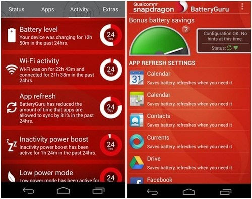 Ứng dụng Snapdragon BatteryGuru