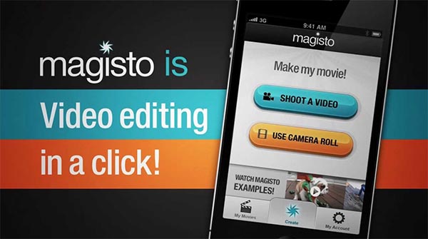 Magisto cho phép người dùng tự do biên tập, cắt ghép video trên iPhone
