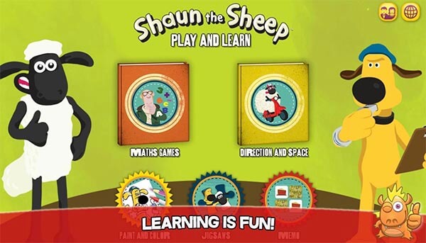 Việc học tập trở nên thú vị hơn với game Shaun Learning Games for Kids