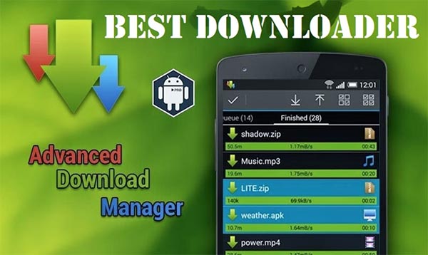 Advanced Download Manager (ADV) có khả năng bắt link tự tải tốt