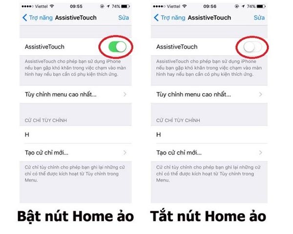 Hướng dẫn cách bật nút Home ảo trên iPhone (1)