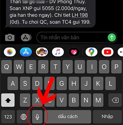 Tính năng gõ chữ bằng giọng nói trên điện thoại