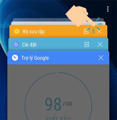 Sử dụng phím đa nhiệm trên điện thoại để tắt các ứng dụng chạy ngầm