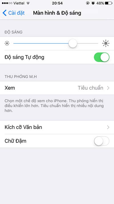 Hướng dẫn cách chỉnh độ sáng màn hình iPhone