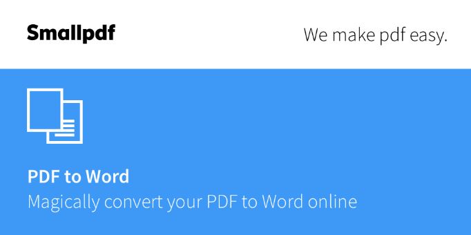 Chuyển đổi file PDF sang Word bằng công cụ Smallpdf