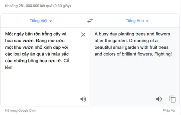 Tính năng nhận diện giọng nói trên công cụ Google Dịch 