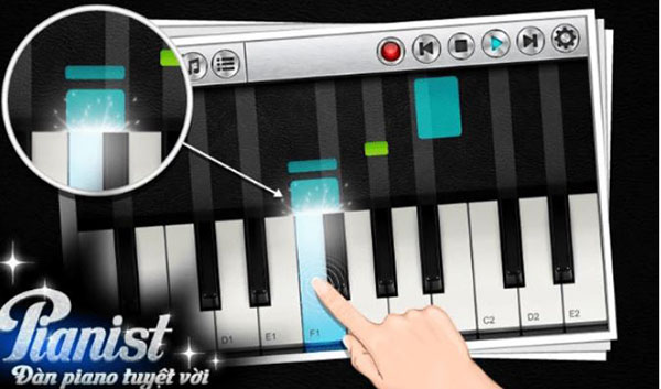 Ứng dụng Pianist HD lý tưởng để học và luyện tập chơi đàn miễn phí