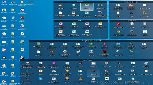 Phần mềm Nimi Places hỗ trợ sắp xếp icon trên màn hình máy tính