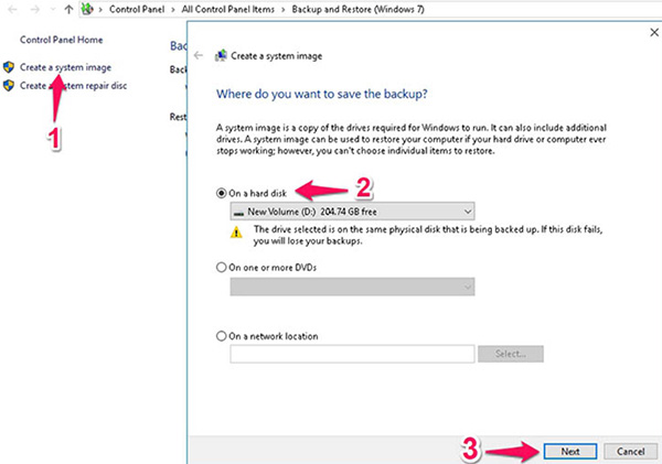 Khôi phục cài đặt gốc Windows 7 (2)