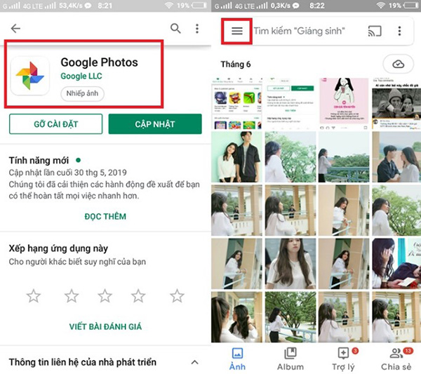 Sử dụng ứng dụng Google Photos để đồng bộ hóa và sao lưu ảnh trên điện thoại Android