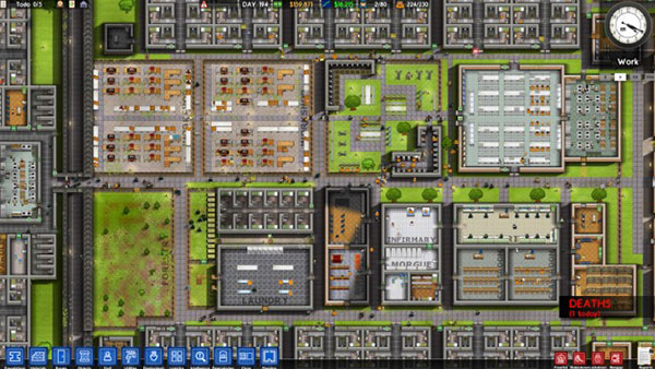 Prison Architect thuộc thể loại game xây dựng nhà tù