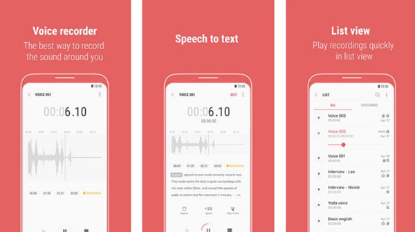 Sử dụng phần mềm Voice Recorder ghi âm cuộc gọi trên Samsung