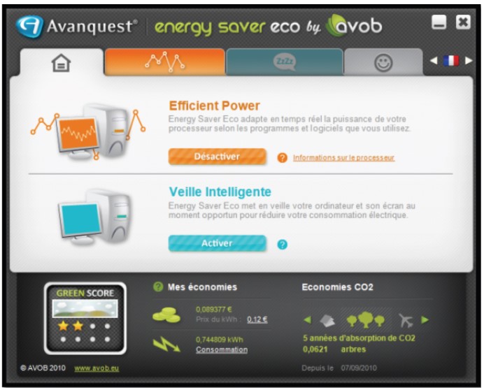 Phần mềm tiết kiệm pin laptop Avanquest Energy Saver Eco