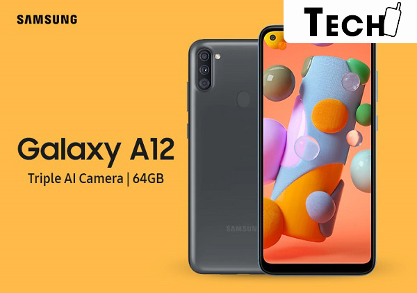 Galaxy A12 sở hữu thiết kế màn hình tràn viền 6.5 inch cực lớn
