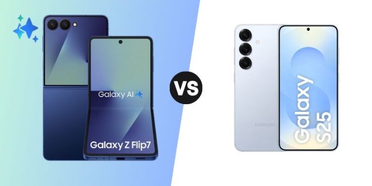 So sánh Samsung Galaxy Z Flip 7 và Galaxy S25